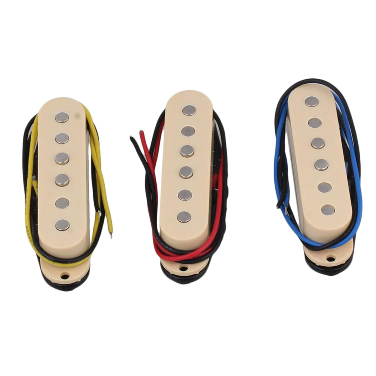Maxbell 3x Copper Guitar Pickups Bridge Pickups for Electric Guitar Accessories Light Yellow