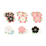 Maxbell Enamel Pin Cherry Blossom Leaf Brooch for Children Birthday Gift Clothes