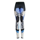Maxbell Women High Elastic Yoga Pants Workout Running Yoga Leggings Leopard Print M