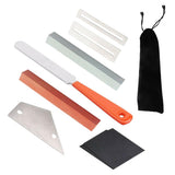 Max Maxb Guitar Fret Rocker+Fret File+Grinding Stone+Fretboard Guard Repair Tools Set