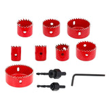 Maxbell HSS Centring Drill Metal Cutting Tools Kit for Thin Metal Pipe Drywall 8Pcs