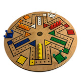 Maxbell Wooden Ludo Board Game Family Dice Games Set for Kids Adults Multiplayer