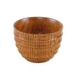 Maxbell Natural Solid Wood Wooden Tea Cup Beer Wine Mug Tea Coffee Drinking Cup B