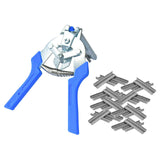 Maxbell Hog Ring Pliers M Type clips Pliers Clamp for Poultry Cage Animal Cages Blue