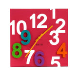 Max Maxb Acrylic Colorful Wall Clock 3D Hollow Numbers Mute Clock Home Decor Red