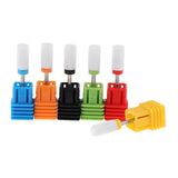 Maxbell Ceramic Nail Files Drill Bit Manicure Electric Grinding Polishing Head 6x Flat