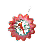 Maxbell 360 Degree Swivel Hanging Wind Catcher Garden Balcony Crafts Decor Red