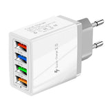 Maxbell USB Power Adapter Home Wall Charger EU Plug for Phones Charger Grey+White