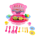 Maxbell Kids Pretend Play Suitcase Role Play Preschool Educational Toy Kitchen Kit