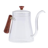 Max 1 Pc Pour Over Kettle Gooseneck Long Narrow Spout Pot Wooden Handle
