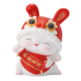 Maxbell Rabbit Piggy Bank Animal Bunny Figures Moneyboxes Sculpture Money Case Style B Size L