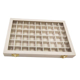 Maxbell Velvet Stackable Jewelry Display Tray Case for Jewellery Earrings Beige