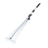 Maxbell Scalable Garden Rake Telescopic Adjustable for Lawn Grass Removal Gardening