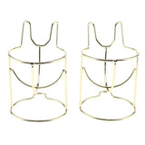 Maxbell 2x Lovely Cute Makeup sponge Blender / Powder Puff Holder Stand Luxury Gold