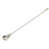 Max Long Handle Spoon Stainless Steel Mixing Ice Milkshake Spoon  silvery