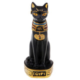 Max Resin Egyptian Cat Goddess Bast Bastet Statue Sculpture Home Decoration Black
