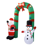 Maxbell 8 ft Christmas Inflatable Archway with Lights for Patio Lawn Decoration