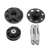 Max 3Pieces Motorcycle Frame Hole Cap Cover Plugs For Kawasaki Z1000 10-17 Black