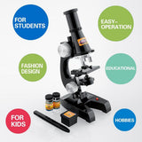 Kid Science Kit C2119 Beginner Microscope Kit 100X 200X 450X Magnification Educational Toy Birthday Gift - Aladdin Shoppers