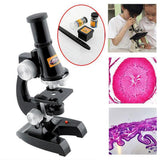 Kid Science Kit C2119 Beginner Microscope Kit 100X 200X 450X Magnification Educational Toy Birthday Gift - Aladdin Shoppers