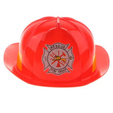 Kids Fireman Chief Safety Helmet Firefighter Hat Role Play Toy Fancy Dress Accessories –Red - Aladdin Shoppers