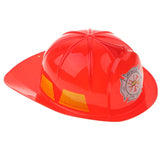 Kids Fireman Chief Safety Helmet Firefighter Hat Role Play Toy Fancy Dress Accessories –Red - Aladdin Shoppers