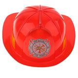 Kids Fireman Chief Safety Helmet Firefighter Hat Role Play Toy Fancy Dress Accessories –Red - Aladdin Shoppers