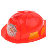 Kids Fireman Chief Safety Helmet Firefighter Hat Role Play Toy Fancy Dress Accessories –Red - Aladdin Shoppers