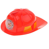 Kids Fireman Chief Safety Helmet Firefighter Hat Role Play Toy Fancy Dress Accessories –Red - Aladdin Shoppers