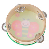 Kids Tambourine Drum Wood Hand Bell Drum Toy Safe Clapping Music Percussion Instrument Good Gift - Aladdin Shoppers