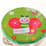 Kids Tambourine Drum Wood Hand Bell Drum Toy Safe Clapping Music Percussion Instrument Good Gift - Aladdin Shoppers