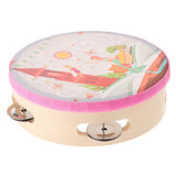Kids Tambourine Drum Wood Hand Bell Drum Toy Safe Clapping Music Percussion Instrument Good Gift - Aladdin Shoppers