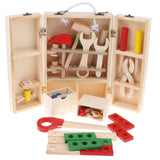 Maxbell Kids Wooden Tool Box Toys Construction Role Play Pretend Repair Kits Puzzle