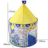 Knight Themed Play House Pop Up Play Tent For Kids Indoor Outdoor Play - Aladdin Shoppers