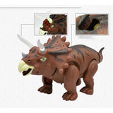 Laying Egg Dinosaur, Walking & Roaring Triceratop Battery Powered Animal with Realistic Sounds & Lights Toy Kid Girls Gifts - Aladdin Shoppers