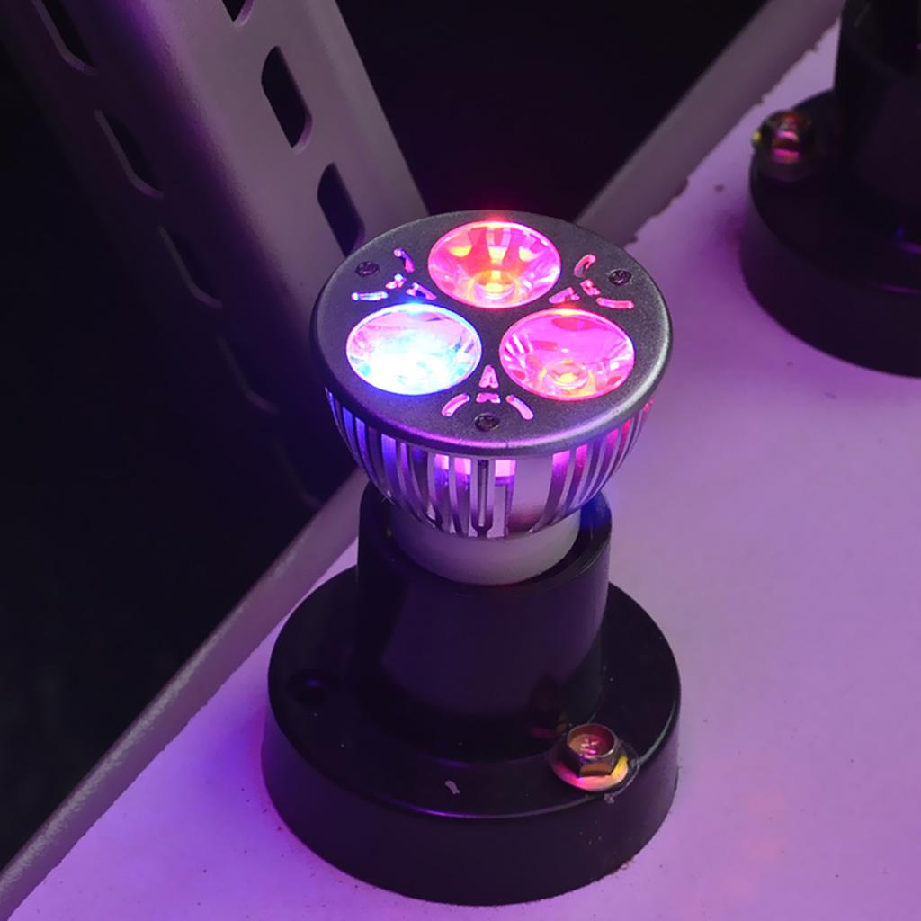 Led Grow lights Bulb , Grow Lights for Indoor Plants, Grow Lamp for Hydroponics Greenhouse Organic, Plant Lights ( E27 3w 3Blue) - Aladdin Shoppers