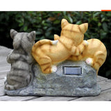 Lovely Solar Energy Light Cat Statue Animal Model Home Garden Lawn Decoration Collections Gift - Aladdin Shoppers