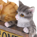 Lovely Solar Energy Light Cat Statue Animal Model Home Garden Lawn Decoration Collections Gift - Aladdin Shoppers