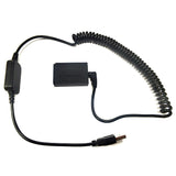 LP-E12 Dummy Battery DR-E12 DC Coupler with D-Tap Cable for Canon EOS M M2 M10 - Aladdin Shoppers