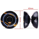 Magic Yo-yo N11 Aluminum Alloy Professional YOYO Ball Bearing String Trick Toy Gift Black - Aladdin Shoppers