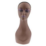 Mannequin Head Coffee Female Professional Cosmetology for Wig Making, Display Wigs, Eyeglasses, Hats - Aladdin Shoppers