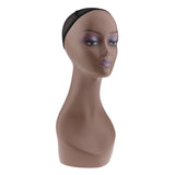 Mannequin Head Coffee Female Professional Cosmetology for Wig Making, Display Wigs, Eyeglasses, Hats - Aladdin Shoppers