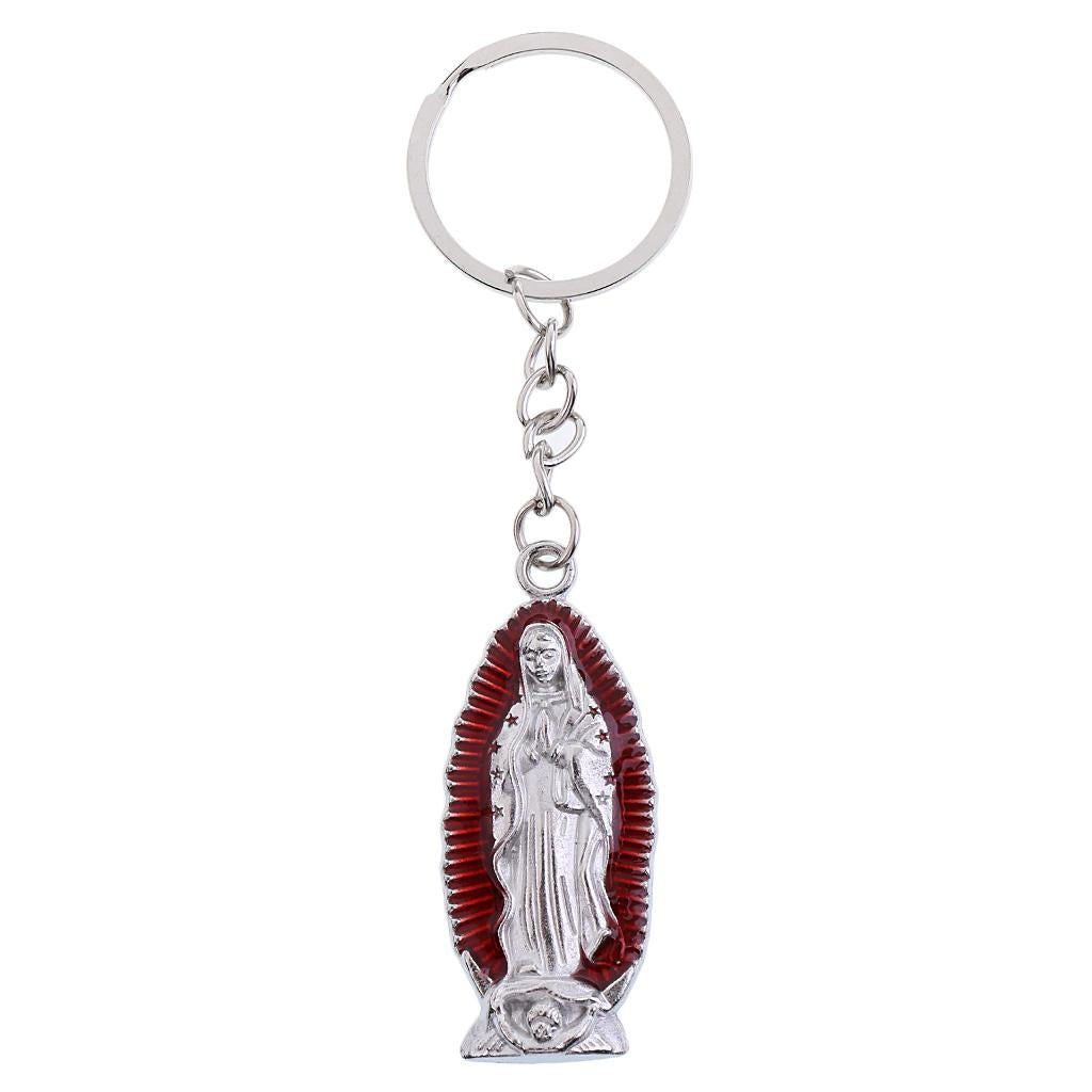 Mary Madonna Figurine Statue Catholic Keyring Perfect Gift for Car Home Decor Durable - Aladdin Shoppers