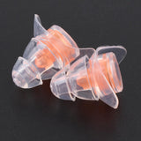 Max 1 Pair Anti-noise Silicone Earplugs Hearing Protection Ear Plugs Orange - Aladdin Shoppers