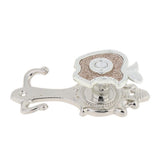 Max 1 Pair Apple Shape Curtain Hook Holder Wall Mounted Curtain Hold Silver - Aladdin Shoppers