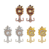 Max 1 Pair Apple Shape Curtain Hook Holder Wall Mounted Curtain Hold Silver - Aladdin Shoppers