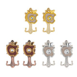 Max 1 Pair Apple Shape Curtain Hook Holder Wall Mounted Curtain Hold Silver - Aladdin Shoppers