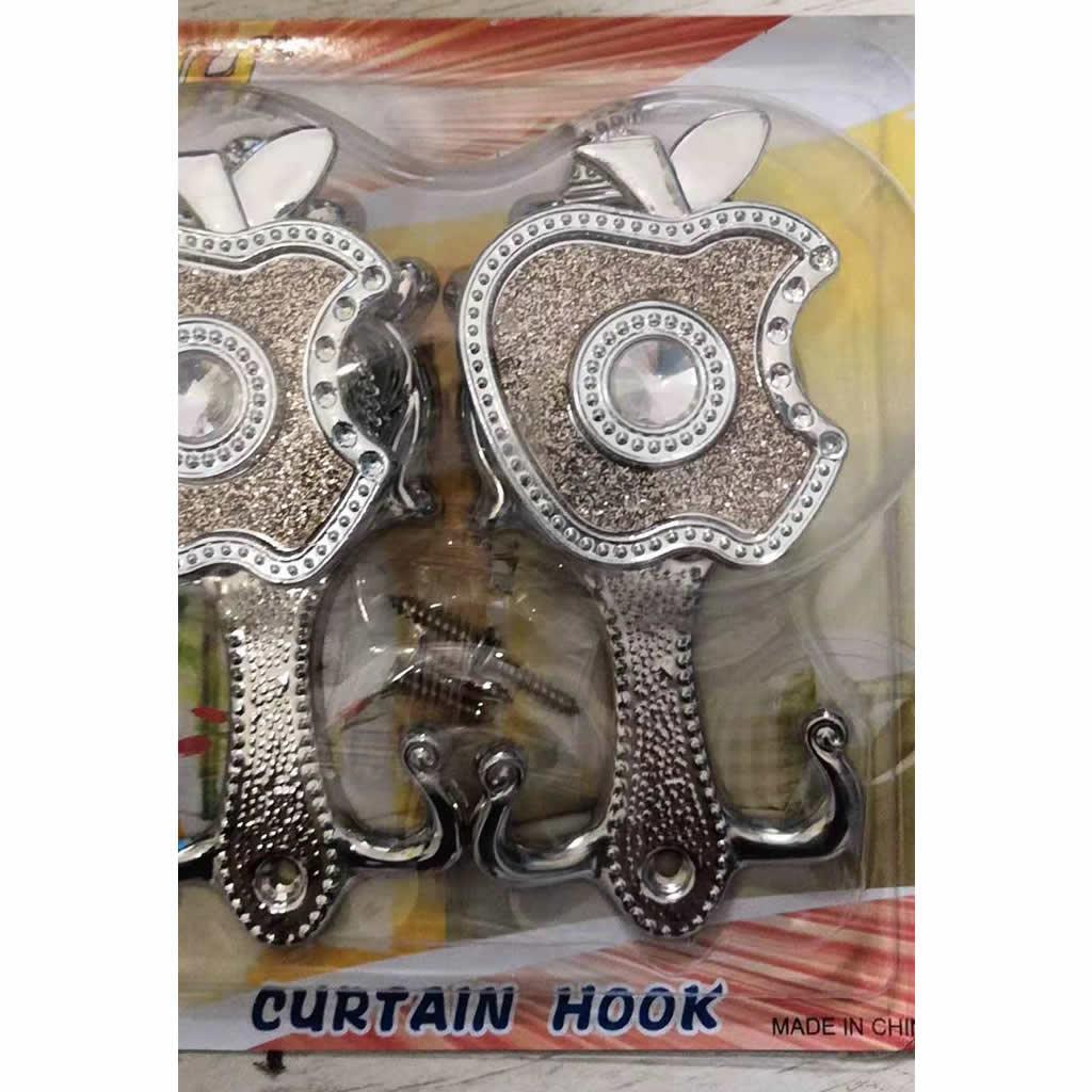 Max 1 Pair Apple Shape Curtain Hook Holder Wall Mounted Curtain Hold Vintage Red - Aladdin Shoppers