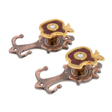 Max 1 Pair Apple Shape Curtain Hook Holder Wall Mounted Curtain Hold Vintage Red - Aladdin Shoppers