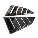 Max 1 Pair Bright Black Vent 1/4 Side Window Louver Cover For Chevrolet Camaro - Aladdin Shoppers